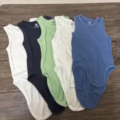 H&M オーガニックコットン ベビー肌着 ロンパースセット