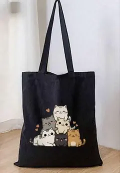 猫柄トートバッグ　レディースバッグ　エコバッグ