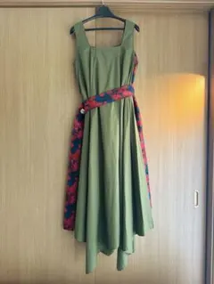 LOIS CRAYON 素材切替 レイヤード ノースリーブワンピース サイズM