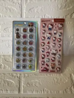 サンリオ 日焼けキティオハジキシール ハローキティぷっくりシール