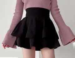 GRL インパン裏地付きフレアミニスカート