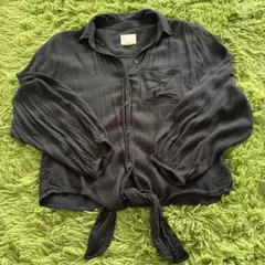 American Eagle 長袖シャツ ブラック XSのサムネイル