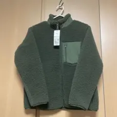 UNIQLO 防風フリースジャケット 150cm カーキ