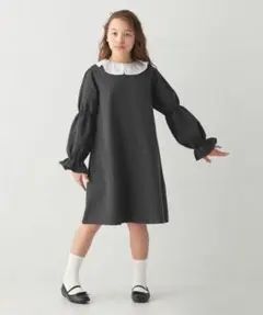 セレモニーワンピースシロ襟ワンピース 110