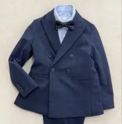 美品　ZARA ザラ　スーツセット　フォーマル　男の子　ネイビー　チェック