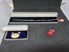 まとめ売り 本珊瑚ネックレスとイヤリングと原石セット 沖縄 高知 米沢 シルバー