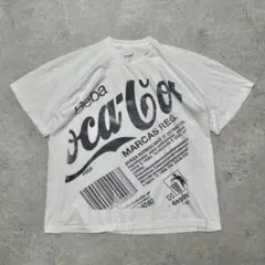 90s アイルランド製 Coca-Cola コーラ 総柄 Tシャツ ビンテージ