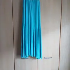 社交ダンス ロングスカート ターコイズブルーのサムネイル