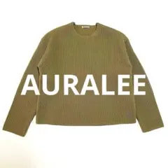 AURALEE SUPER FINE WOOL リブニット 1 ウール カーキのサムネイル