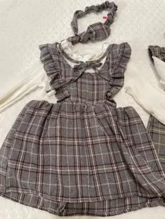 【美品】フォーマルワンピース90cm ヘアバンド付き