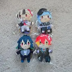 悪魔執事と黒い猫 ぬいぐるみキーホルダー 4種セット