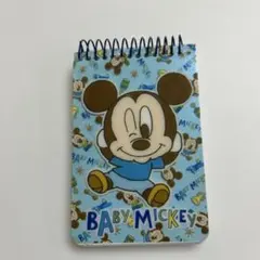 ベビーミッキー リングメモ　メモ帳　平成レトロ　サンスター