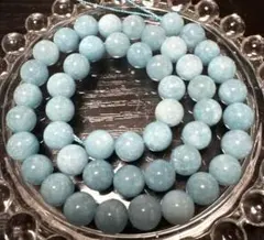天然石　綺麗✨アクアマリンビーズ 8mm 1連 ハンドメイド　パワーストーン