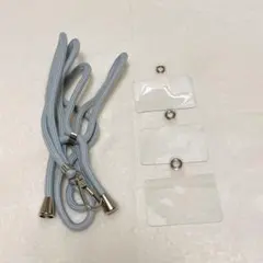 スマホ ストラップ ネックストラップ 首掛けストラップ 肩掛け グレー