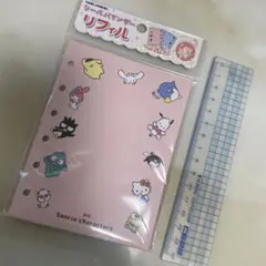 Sanrioキャラクター シールバインダーリフィル 10枚入り　両面別柄　6穴