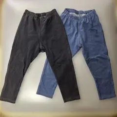 UNIQLOレギンス 100サイズ リラックスフィット 2枚セット ユニクロ