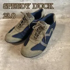 SPEEDY DUCK(23.0)ローカットスニーカー/カーキ/カジュアルのサムネイル