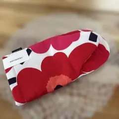 marimekko 鍋つかみ 花柄 赤のサムネイル
