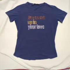 SPORTMAX CODE ラインストーン Tシャツ ネイビー Lのサムネイル