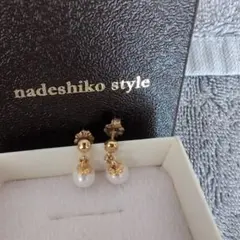 なでしこスタイルピアス　チタン　パール　スタッドピアス　廃盤のサムネイル