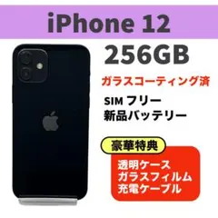 電池新品 iphone 12 256GB ブラック 本体 SIMフリー 完動品