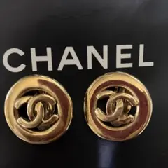 CHANEL シャネル ココマーク イヤリング ヴィンテージ ゴールド