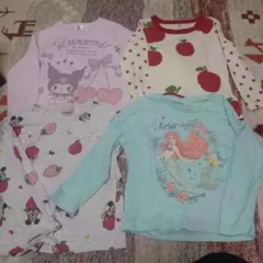 キッズ　女の子　キャラクター　長袖Tシャツ、半袖Tシャツ　サイズ110〜120