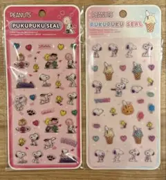 PEANUTS PUKUPUKU SEAL スヌーピーシー4シートセット