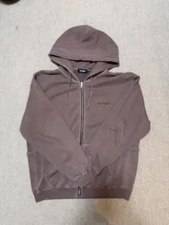 XLARGE ブラウン ジップアップパーカー