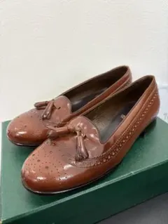 REGAL　ブラウンレザー タッセルローファー　メダリオン