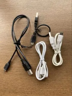 USB-microB ケーブル４本まとめ売り