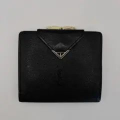 専用　Yves Saint Laurent ブラック がま口 折財布 7778 専用 Yves Saint Laurent ブラック がま口 折財布 7778 - メルカリ