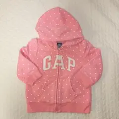 babyGap ピンクドットパーカー（裏起毛）70cm