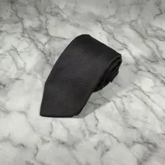 DOLCE & GABBANA ブラック シルクネクタイ　イタリア製