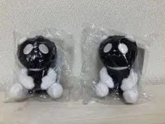 イオン ブラックフライデー ブラックパンダ ストラップ付きマスコット 2個セット