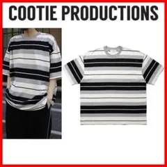 美品 24SS COOTIE パネルボーダー半袖Tシャツ 黒×灰×白 M ワイドのサムネイル