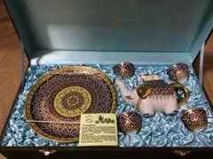 タイ ベンジャロン焼き ティーセット 象型ポット - メルカリ