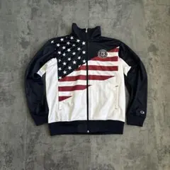 【激レア】　チャンピオン 星条旗 トラックジャケット ゴールドウィン製 紺　L