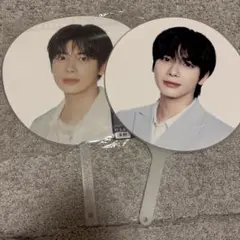 いいね禁止 ATEEZ ホンジュンうちわおまとめセットおまけ付き ※いいね