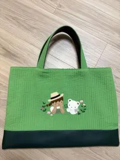 新品・定価以下】ピオヌンナル ファミリア コラボトート MILK バンブー 