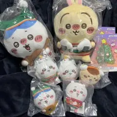 【未使用】ちいかわエニマイくじ　ぬいぐるみ含む9個セット（ハチワレ）（うさぎ）