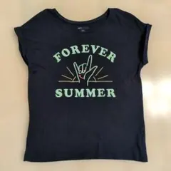 【美品】GAP Kids 刺しゅうロゴ Tシャツ XXL 160cm ネイビーのサムネイル