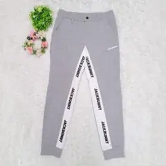 【ジャックバニー】 ジョガーパンツ ゴルフウェア グレー ストレッチ 可愛い