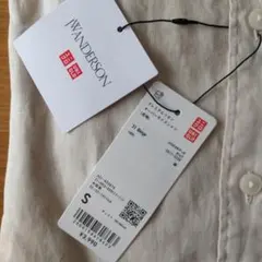 ユニクロ JWアンダーソン オーバーサイズ スタンドカラーシャツ 麻100%