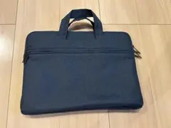 ネイビー ノートPCケース 布製