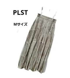 PLST プラステ プリーツロングスカート シャンパンゴールド Mサイズのサムネイル