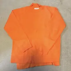美品 オレンジ ニット
