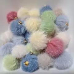 ファーボールチャームMIXNo.8