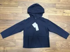 UNIQLO ウォッシュコットンパーカ 120 ネイビー