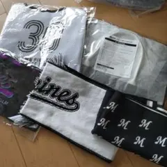 千葉ロッテマリーンズ 　応援グッズセット　まとめ売り　バッグ　タオル①